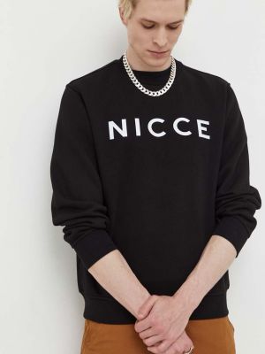 Bluza z nadrukiem Nicce czarna