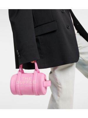 Usnjena torbica za čez ramo Marc Jacobs roza