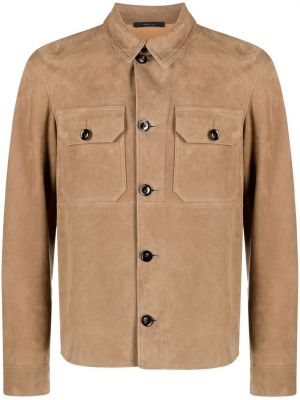 Zomšinė marškiniai Tom Ford ruda
