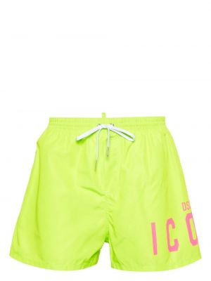 Shorts mit print Dsquared2 grün