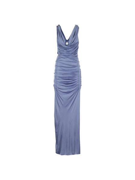 Sukienka długa elegancka Gauge81 niebieska