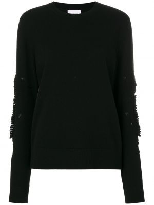 Kašmira pulovers ar apaļu kakla izgriezumu Barrie melns