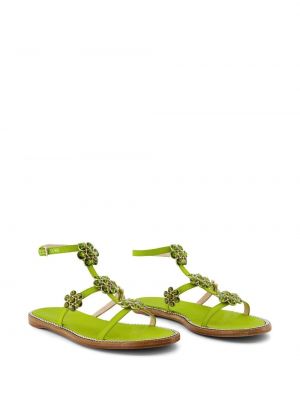 Sandály bez podpatku Giambattista Valli zelené