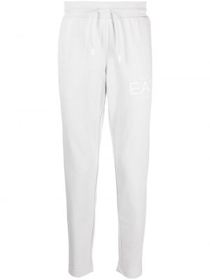 Спортни панталони с принт Ea7 Emporio Armani сиво