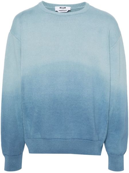 Βαμβακερός πουλόβερ Msgm μπλε