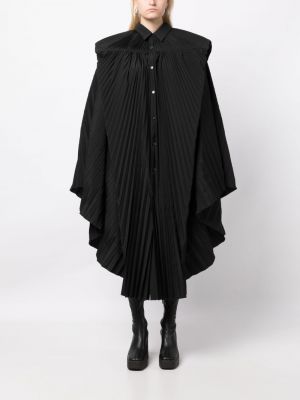 Sukienka wieczorowa na guziki plisowana Junya Watanabe czarna