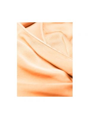 Body de seda con escote v Forte Forte naranja