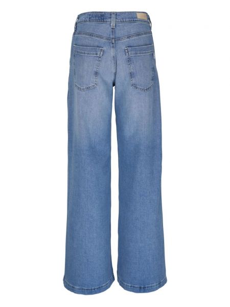 Laia lõikega kõrge vöökohaga teksapüksid Ag Jeans sinine