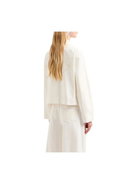 Elegante chaqueta Emporio Armani blanco