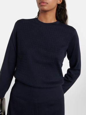 Sweter z kaszmiru Loro Piana niebieski