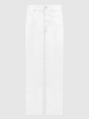 Прямые джинсы Brunello Cucinelli белые
