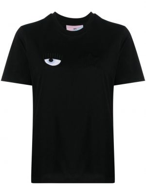 Stern t-shirt aus baumwoll Chiara Ferragni schwarz