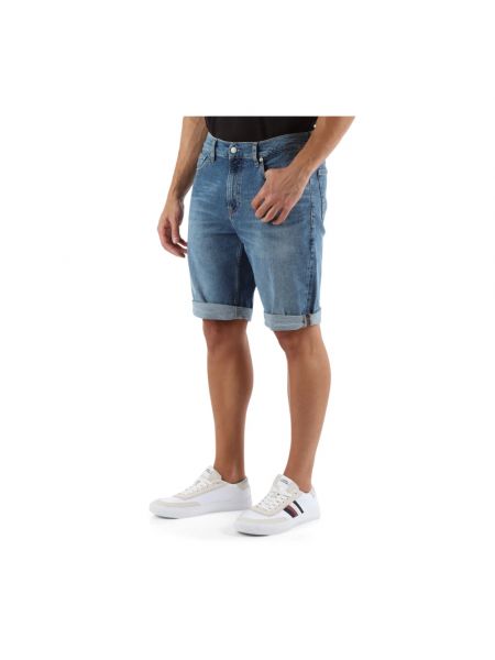 Pantalones cortos slim fit con bolsillos Calvin Klein Jeans azul
