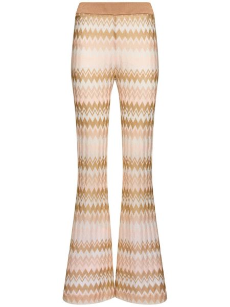 Viskose flare bukser Missoni beige