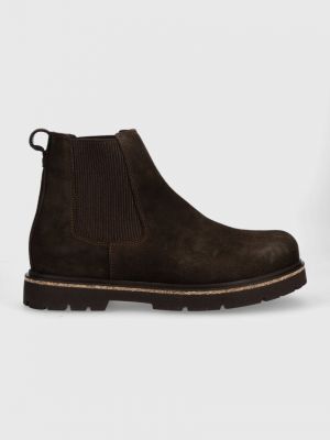 Замшевые ботинки Birkenstock коричневые