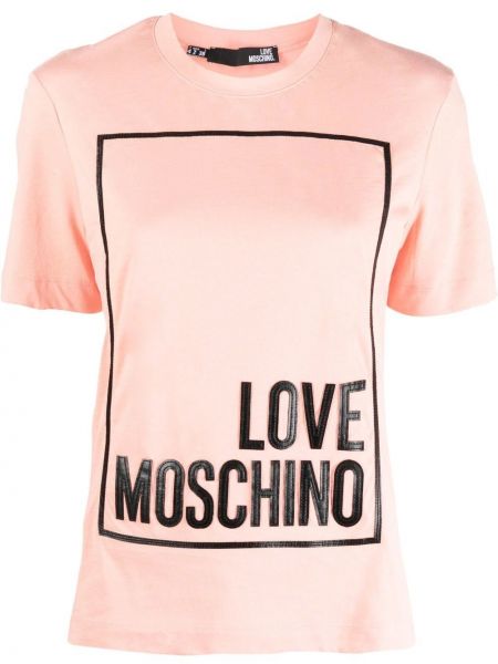 T-shirt avec applique Love Moschino