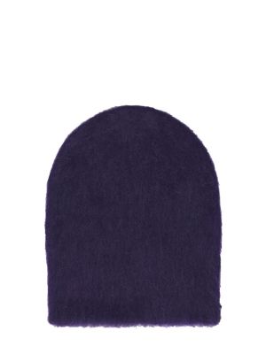 Cappello in lana d'alpaca By Far blu