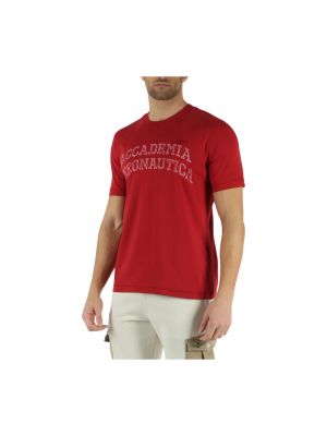 Camiseta de algodón Aeronautica Militare rojo