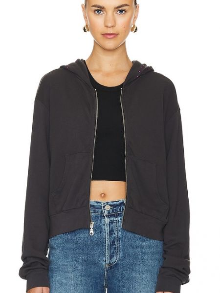 Hoodie con cerniera Lauren Moshi nero