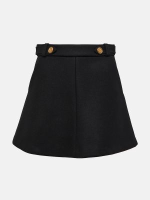 Μάλλινη φούστα mini Redvalentino μαύρο