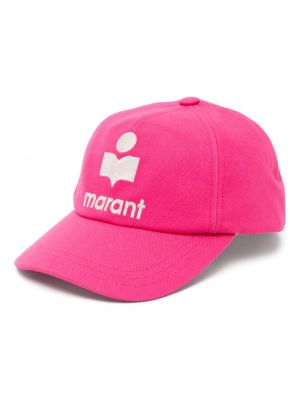 Hímzett baseball sapka Isabel Marant rózsaszín