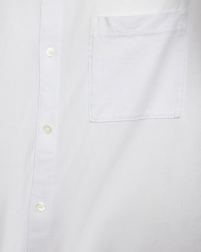 Bavlněná košile jersey James Perse bílá