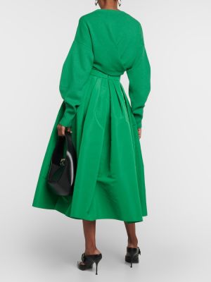 Midi sukně Alexander Mcqueen zelené