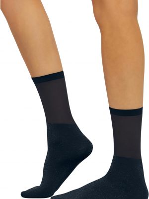Прозрачные носки Wolford черные
