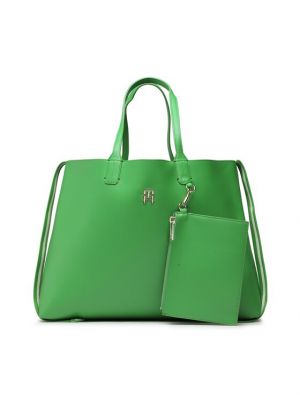 Шопинг чанта Tommy Hilfiger зелено