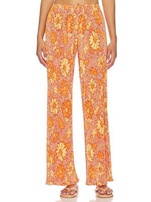 Pantalones de flores Camila Coelho naranja