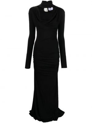 Sukienka wieczorowa drapowana Blumarine czarna