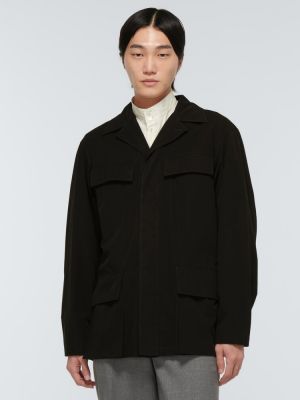Bavlnená bunda Lemaire čierna