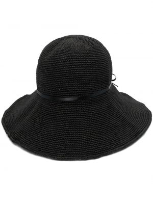 Chapeau tressée Toteme noir