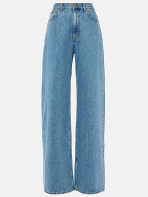 Voľné džínsy s vysokým pásom Blazé Milano modrá