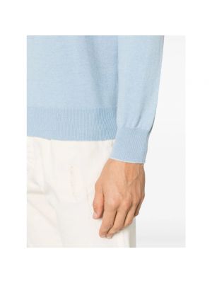 Sweter z kaszmiru Brunello Cucinelli niebieski