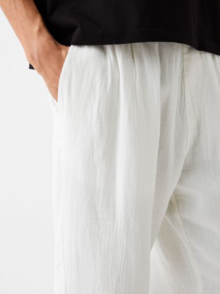 Pantalon Bershka blanc