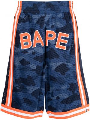 Pantalones cortos deportivos de malla A Bathing Ape® azul