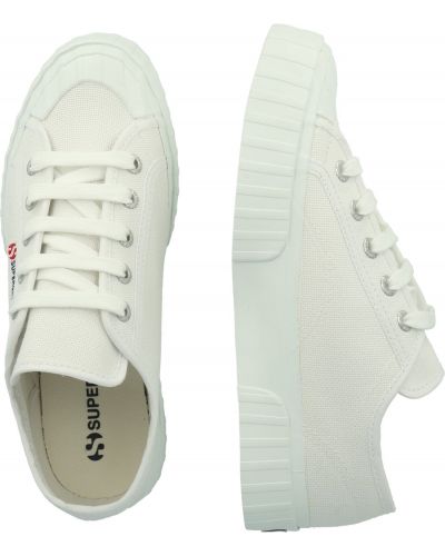 Sneakers a righe Superga bianco