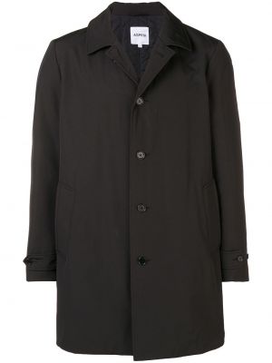 Παλτό με κουμπιά σε φαρδιά γραμμή Aspesi μαύρο