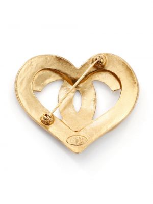 Broche de motif coeur Chanel Pre-owned
