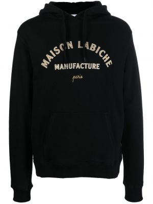 Brodert hettegenser Maison Labiche svart