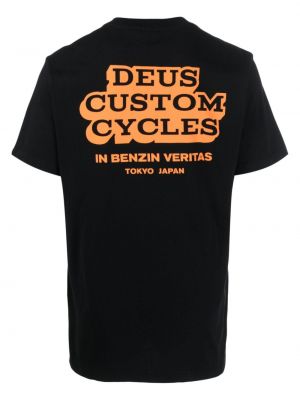 Tričko s potiskem Deus Ex Machina černé