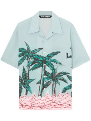 Krekls ar pogām Palm Angels zils