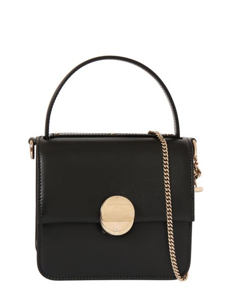 Bolso clutch de cuero Chloé negro