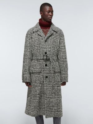 Manteau en laine à carreaux Dolce&gabbana