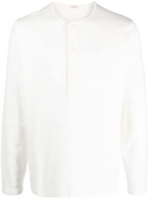 Βαμβακερός φούτερ με κουμπιά Fursac λευκό