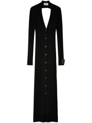 Rochie din lână merinos Jean Paul Gaultier negru