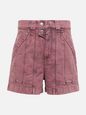 Pantaloni scurți din denim Marant Etoile violet