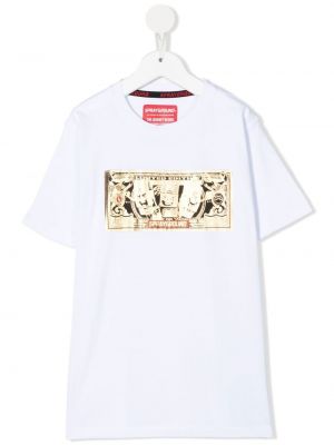 T-shirt con stampa Sprayground Kid bianco