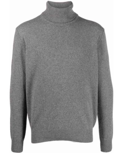 Jersey de punto de cuello vuelto de tela jersey Lardini gris